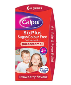 Calpol SixPlus Sugar Free Suspension Strawberry Flavour - 100ml
