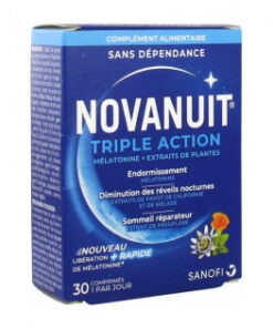 NOVANUIT SLEEP TRIPLE ACTION 30 TABLETS 1 MONTH