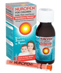 Nurofen For Children Cold, Pain & Fever - Strawberry Flavour (100ml)